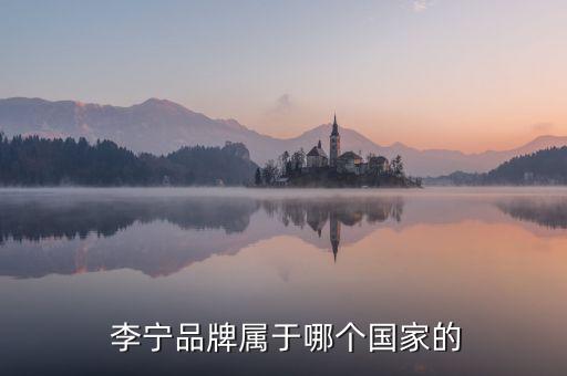  李寧品牌屬于哪個(gè)國(guó)家的