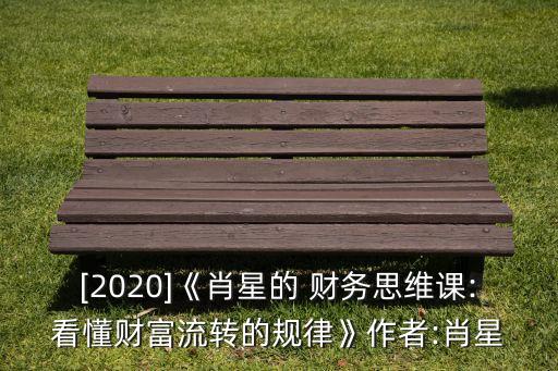 [2020]《肖星的 財務思維課:看懂財富流轉的規(guī)律》作者:肖星