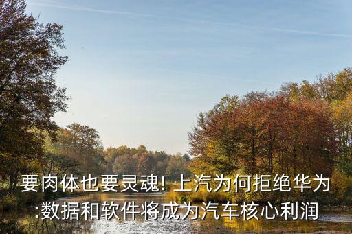 要肉體也要靈魂! 上汽為何拒絕華為:數(shù)據(jù)和軟件將成為汽車(chē)核心利潤(rùn)