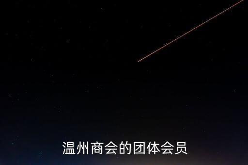  溫州商會的團(tuán)體會員
