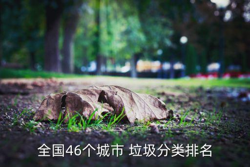 全國46個(gè)城市 垃圾分類排名