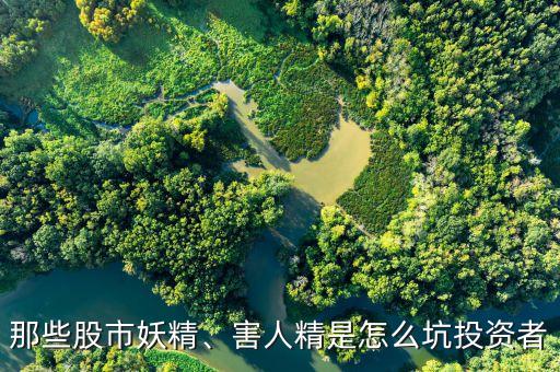 那些股市妖精、害人精是怎么坑投資者
