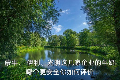 蒙牛、 伊利、光明這幾家企業(yè)的牛奶哪個更安全你如何評價