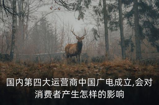 國內(nèi)第四大運(yùn)營商中國廣電成立,會(huì)對(duì)消費(fèi)者產(chǎn)生怎樣的影響