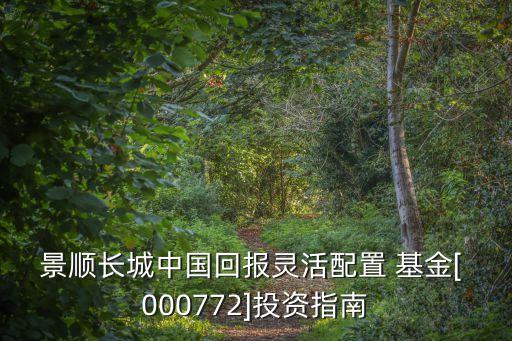 景順長(zhǎng)城中國(guó)回報(bào)靈活配置 基金[ 000772]投資指南