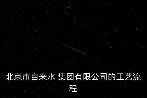 北京市自來(lái)水 集團(tuán)有限公司的工藝流程
