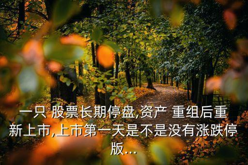 一只 股票長(zhǎng)期停盤,資產(chǎn) 重組后重新上市,上市第一天是不是沒有漲跌停版...
