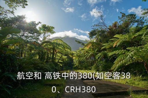 航空和 高鐵中的380(如空客380、CRH380