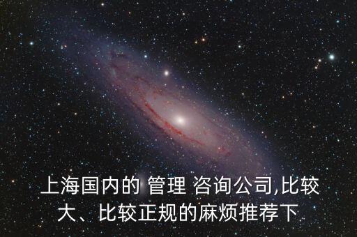 上海國內(nèi)的 管理 咨詢公司,比較大、比較正規(guī)的麻煩推薦下