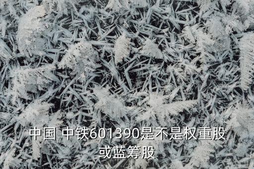 中國 中鐵601390是不是權重股或藍籌股