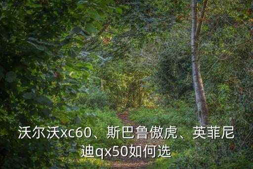 沃爾沃xc60、斯巴魯傲虎、英菲尼迪qx50如何選