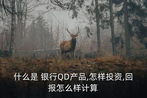 什么是 銀行QD產品,怎樣投資,回報怎么樣計算