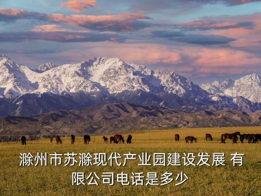  滁州市蘇滁現(xiàn)代產(chǎn)業(yè)園建設發(fā)展 有限公司電話是多少