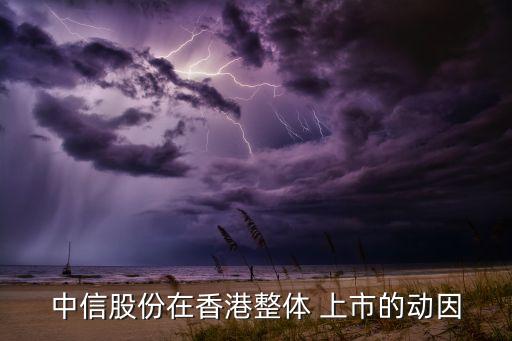 中信股份在香港整體 上市的動因