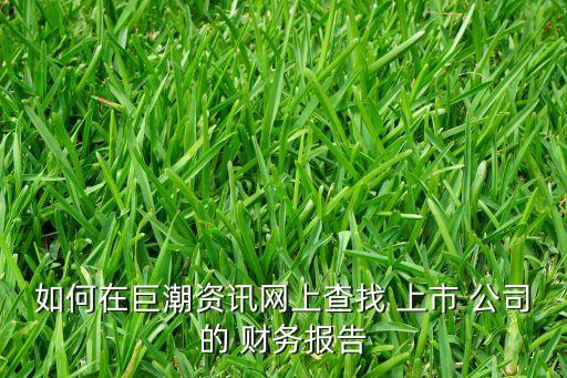 查看上市公司財務報表,上市公司每年需要披露幾次財務報表