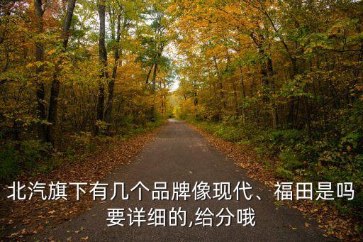 北汽旗下有幾個(gè)品牌像現(xiàn)代、福田是嗎要詳細(xì)的,給分哦
