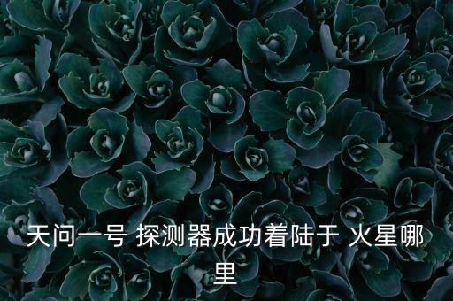 天問(wèn)一號(hào) 探測(cè)器成功著陸于 火星哪里