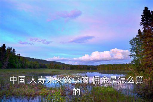 中國(guó) 人壽未來(lái)鑫享的 傭金是怎么算的