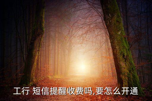 工行 短信提醒收費嗎,要怎么開通