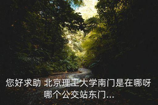 您好求助 北京理工大學(xué)南門(mén)是在哪呀哪個(gè)公交站東門(mén)...