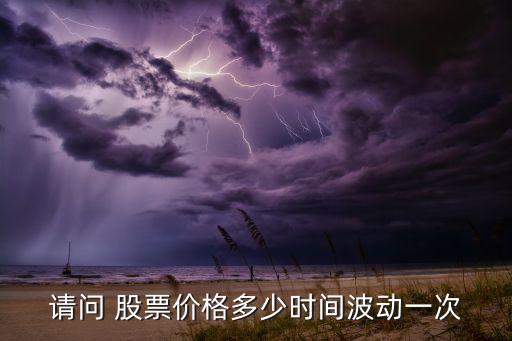 請(qǐng)問 股票價(jià)格多少時(shí)間波動(dòng)一次