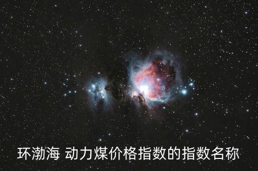 環(huán)渤海 動力煤價格指數的指數名稱