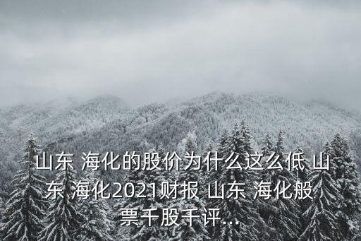  山東 ?；墓蓛r為什么這么低 山東 海化2021財報 山東 ?；闫鼻Ч汕гu...