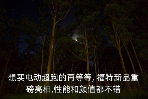 想買電動(dòng)超跑的再等等, 福特新品重磅亮相,性能和顏值都不錯(cuò)