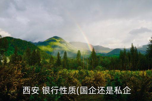  西安 銀行性質(zhì)(國(guó)企還是私企