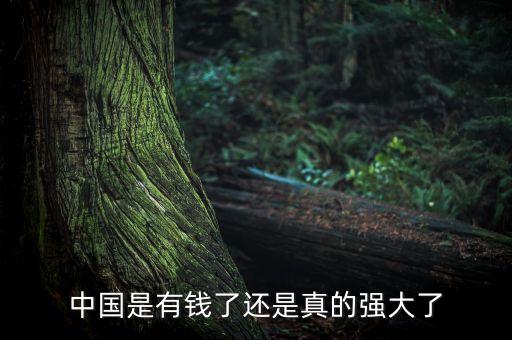 中國是有錢了還是真的強(qiáng)大了