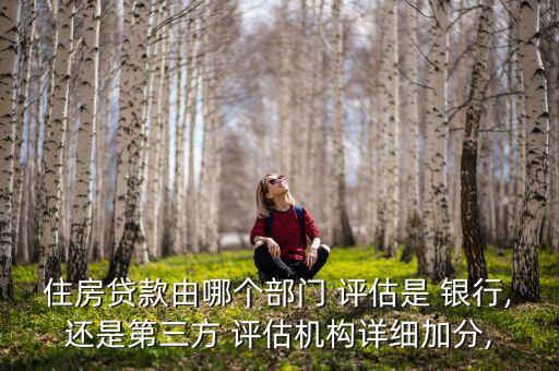住房貸款由哪個部門 評估是 銀行,還是第三方 評估機構(gòu)詳細加分,