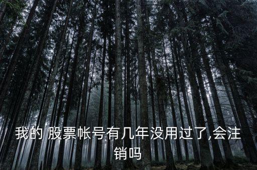 我的 股票帳號有幾年沒用過了,會(huì)注銷嗎