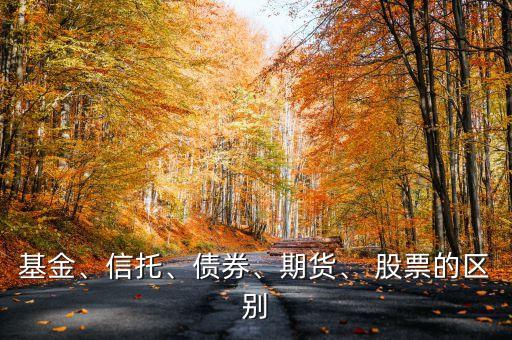 基金、信托、債券、期貨、 股票的區(qū)別