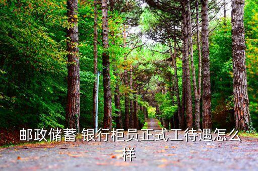  郵政儲蓄 銀行柜員正式工待遇怎么樣