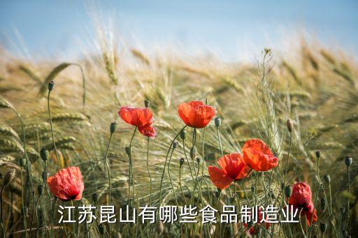 江蘇昆山有哪些食品制造業(yè)