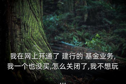建行營業(yè)網點取消基金,建行莫名其妙基金下賬怎么取消
