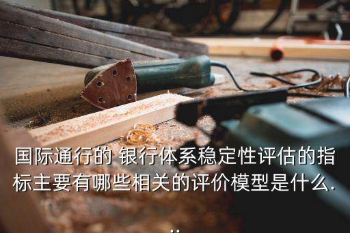 國(guó)際通行的 銀行體系穩(wěn)定性評(píng)估的指標(biāo)主要有哪些相關(guān)的評(píng)價(jià)模型是什么...