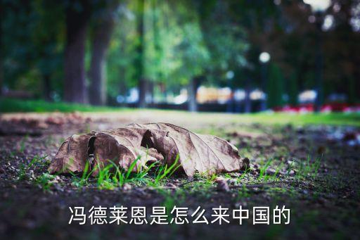 馮德萊恩是怎么來中國(guó)的