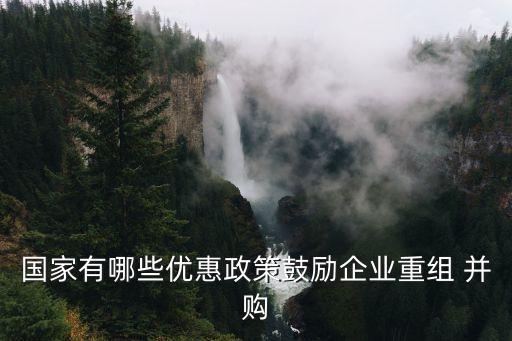 國(guó)家有哪些優(yōu)惠政策鼓勵(lì)企業(yè)重組 并購
