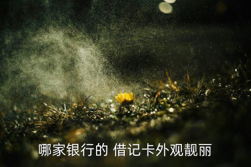 哪家銀行的 借記卡外觀(guān)靚麗