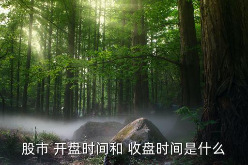 股市 開(kāi)盤時(shí)間和 收盤時(shí)間是什么