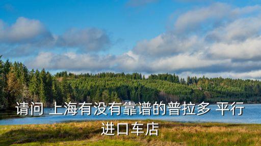 請(qǐng)問 上海有沒有靠譜的普拉多 平行進(jìn)口車店