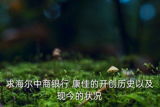 求海爾中商銀行 康佳的開(kāi)創(chuàng)歷史以及現(xiàn)今的狀況