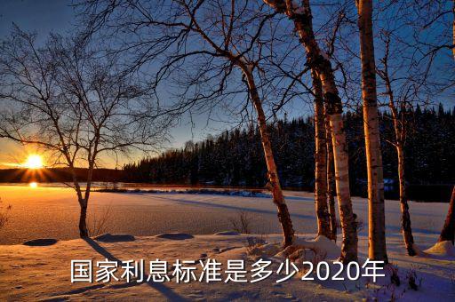 國家利息標(biāo)準(zhǔn)是多少2020年