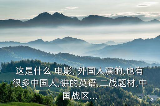 電影外國人來中國調查同事死因