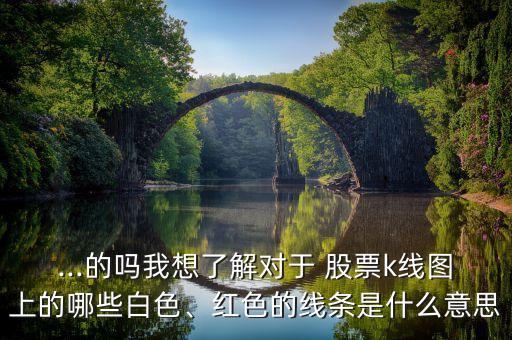 ...的嗎我想了解對(duì)于 股票k線圖上的哪些白色、紅色的線條是什么意思