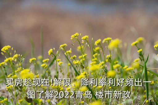 買房趁現(xiàn)在!解限、降利率利好頻出一圖了解2022青島 樓市新政