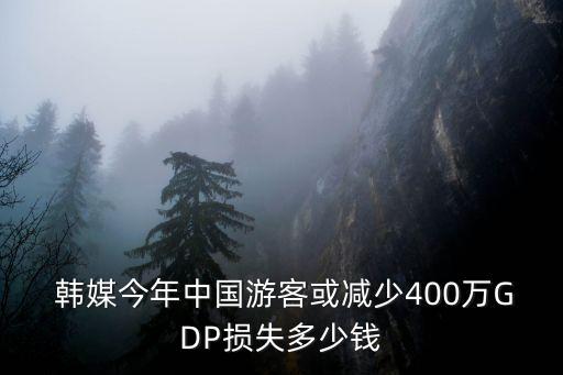  韓媒今年中國游客或減少400萬GDP損失多少錢