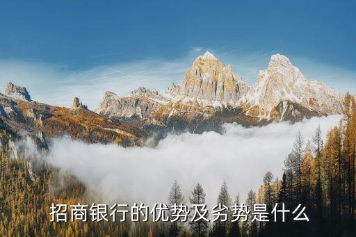  招商銀行的優(yōu)勢(shì)及劣勢(shì)是什么