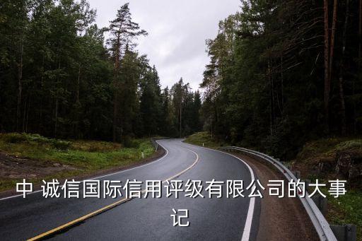 中 誠(chéng)信國(guó)際信用評(píng)級(jí)有限公司的大事記